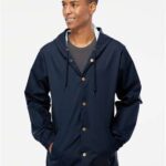 Men's Water-Resistant Hooded Windbreaker