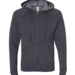 Unisex Special Blend Raglan Full-Zip Hooded Sweatshirt