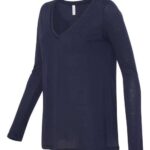 Women's Flowy Long Sleeve V-Neck Tee