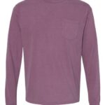 Unisex Garment-Dyed Heavyweight Long Sleeve Pocket T-Shirt
