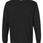 Unisex Garment-Dyed Heavyweight Long Sleeve Pocket T-Shirt