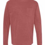 Unisex Garment-Dyed Heavyweight Long Sleeve Pocket T-Shirt