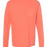 Unisex Garment-Dyed Heavyweight Long Sleeve Pocket T-Shirt
