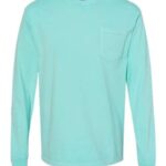 Unisex Garment-Dyed Heavyweight Long Sleeve Pocket T-Shirt
