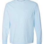 Unisex Garment-Dyed Heavyweight Long Sleeve Pocket T-Shirt