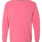Unisex Garment-Dyed Heavyweight Long Sleeve Pocket T-Shirt