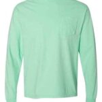 Unisex Garment-Dyed Heavyweight Long Sleeve Pocket T-Shirt