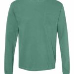 Unisex Garment-Dyed Heavyweight Long Sleeve Pocket T-Shirt