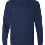 Unisex Garment-Dyed Heavyweight Long Sleeve Pocket T-Shirt