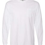 Unisex Garment-Dyed Heavyweight Long Sleeve Pocket T-Shirt