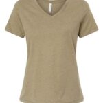 Women's Relaxed Heather CVC V-Neck Tee
