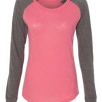 Women’s Preppy Patch Slub Long Sleeve T-Shirt