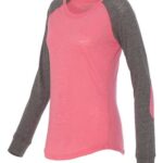 Women’s Preppy Patch Slub Long Sleeve T-Shirt