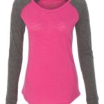 Women’s Preppy Patch Slub Long Sleeve T-Shirt