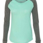 Women’s Preppy Patch Slub Long Sleeve T-Shirt