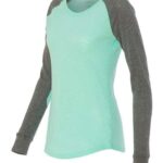 Women’s Preppy Patch Slub Long Sleeve T-Shirt