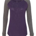 Women’s Preppy Patch Slub Long Sleeve T-Shirt