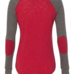 Women’s Preppy Patch Slub Long Sleeve T-Shirt
