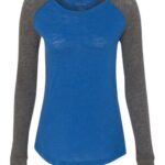 Women’s Preppy Patch Slub Long Sleeve T-Shirt