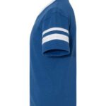 Youth V-Neck Jersey with Striped Sleeves