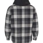 Men's Quilted Flannel Hooded Jacket