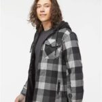 Men's Quilted Flannel Hooded Jacket