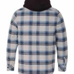 Men's Quilted Flannel Hooded Jacket