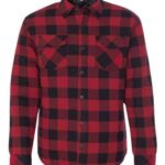 Men's Quilted Flannel Shirt Jacket