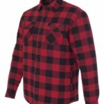 Men's Quilted Flannel Shirt Jacket
