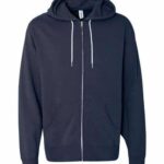 Unisex Lightweight Full-Zip Hooded Sweatshirt