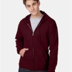Unisex EcoSmart® Full-Zip Hooded Sweatshirt