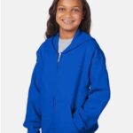 Youth EcoSmart® Full-Zip Hooded Sweatshirt
