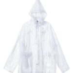 Men's Clear Hooded Rain Jacket