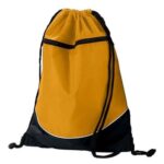 Tri-Color Drawstring Backpack