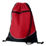 Tri-Color Drawstring Backpack