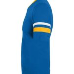 V-Neck Jersey with Striped Sleeves