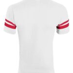 V-Neck Jersey with Striped Sleeves