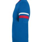 Youth V-Neck Jersey with Striped Sleeves
