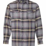 Men's Snap Front Plaid Flannel Shirt