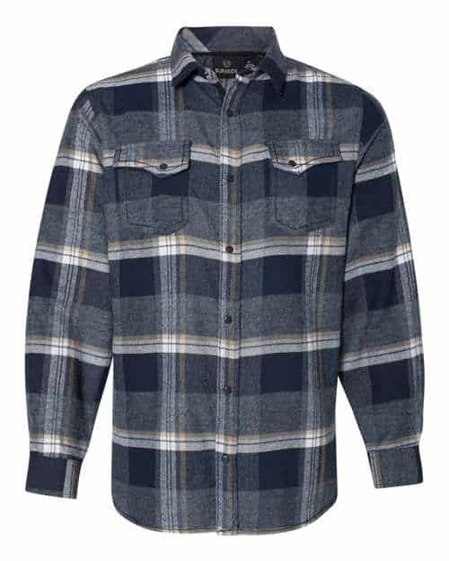 Men's Snap Front Plaid Flannel Shirt