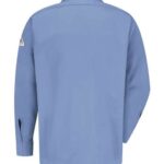 Men's Concealed-Gripper Pocketless Work Shirt