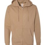 Unisex Midweight Full-Zip Hooded Sweatshirt