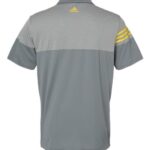 Men's Heathered 3-Stripes Colorblocked Polo