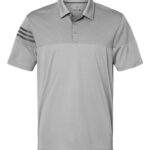 Men's Heathered 3-Stripes Colorblocked Polo