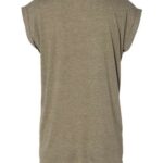Women’s Flowy Rolled Cuffs Muscle Tee