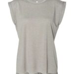 Women’s Flowy Rolled Cuffs Muscle Tee