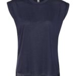 Women’s Flowy Rolled Cuffs Muscle Tee