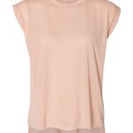 Women’s Flowy Rolled Cuffs Muscle Tee