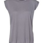 Women’s Flowy Rolled Cuffs Muscle Tee