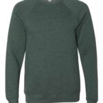 Unisex Sponge Fleece Raglan Crewneck Sweatshirt